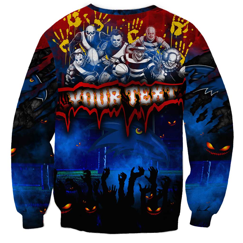 Step Into Horror Domain Crows Football Sweatshirt Halloween Horror Movie Characters - Aussie Hoodie