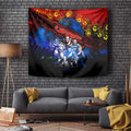 Step Into Horror Domain Crows Football Tapestry Halloween Horror Movie Characters - Aussie Hoodie