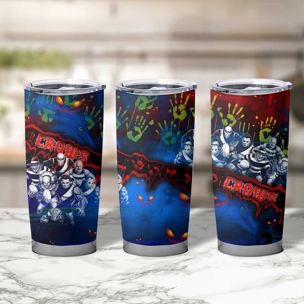 Step Into Horror Domain Crows Football Tumbler Cup Halloween Horror Movie Characters - Aussie Hoodie