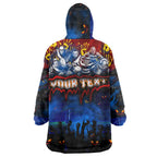 Step Into Horror Domain Crows Football Wearable Blanket Hoodie Halloween Horror Movie Characters - Aussie Hoodie
