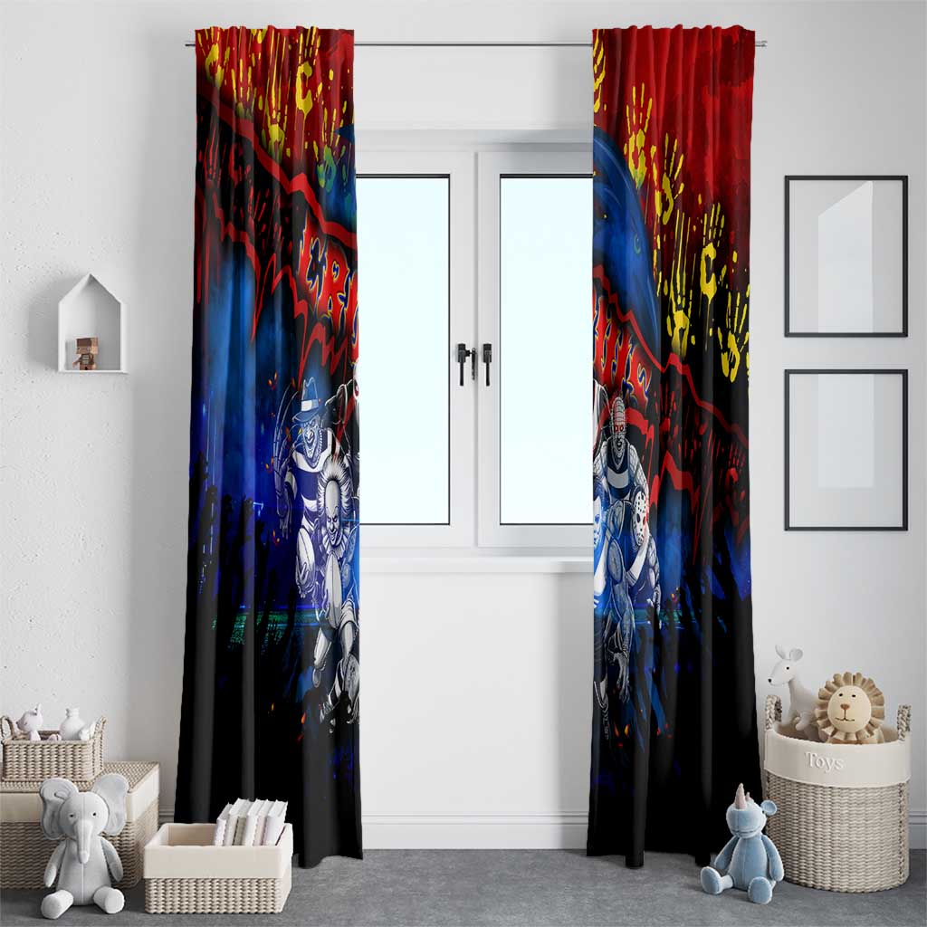 Step Into Horror Domain Crows Football Window Curtain Halloween Horror Movie Characters - Aussie Hoodie