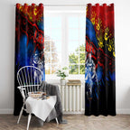 Step Into Horror Domain Crows Football Window Curtain Halloween Horror Movie Characters - Aussie Hoodie