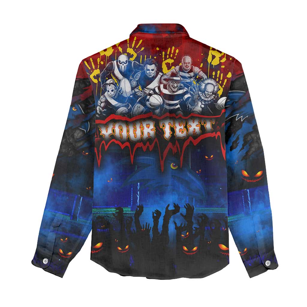 Step Into Horror Domain Crows Football Women Casual Shirt Halloween Horror Movie Characters - Aussie Hoodie