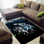 Step Into Horror Domain Blues Football Area Rug Halloween Horror Movie Characters - Aussie Hoodie