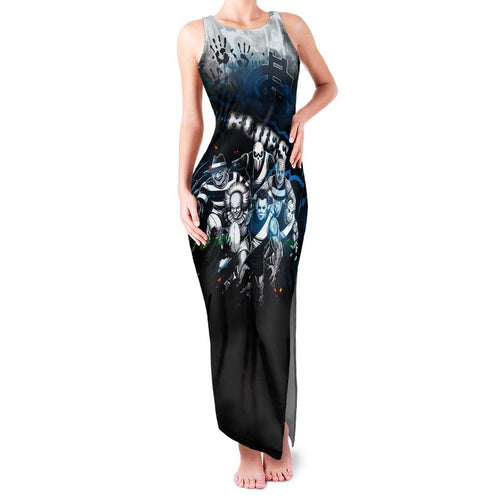 Step Into Horror Domain Blues Football Family Matching Tank Maxi Dress and Hawaiian Shirt Halloween Horror Movie Characters - Aussie Hoodie