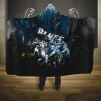 Step Into Horror Domain Blues Football Hooded Blanket Halloween Horror Movie Characters - Aussie Hoodie