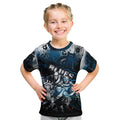 Step Into Horror Domain Blues Football Kid T Shirt Halloween Horror Movie Characters - Aussie Hoodie