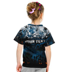 Step Into Horror Domain Blues Football Kid T Shirt Halloween Horror Movie Characters - Aussie Hoodie