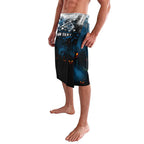 Step Into Horror Domain Blues Football Lavalava Halloween Horror Movie Characters - Aussie Hoodie