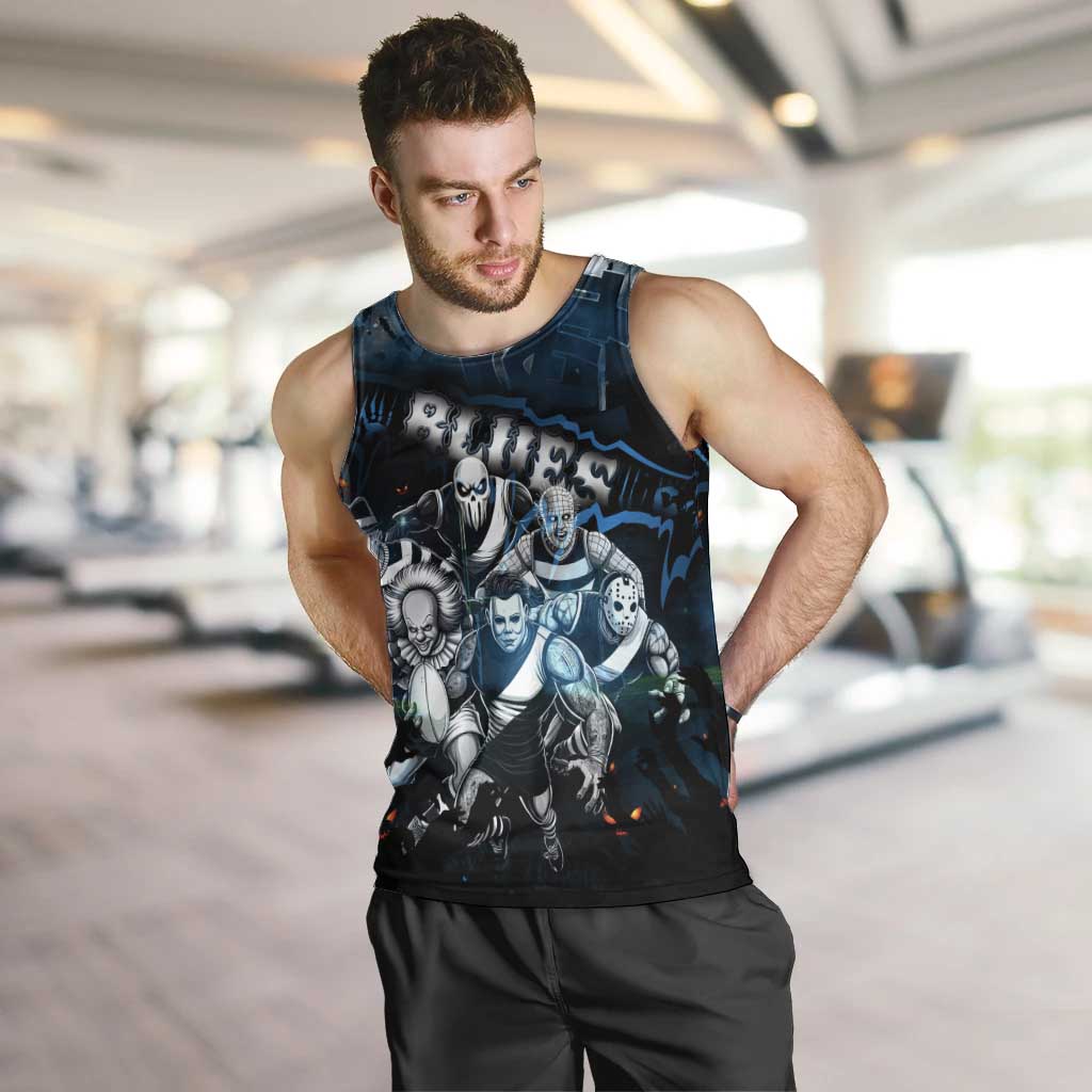 Step Into Horror Domain Blues Football Men Tank Top Halloween Horror Movie Characters - Aussie Hoodie