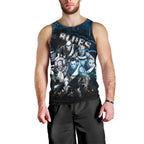 Step Into Horror Domain Blues Football Men Tank Top Halloween Horror Movie Characters - Aussie Hoodie