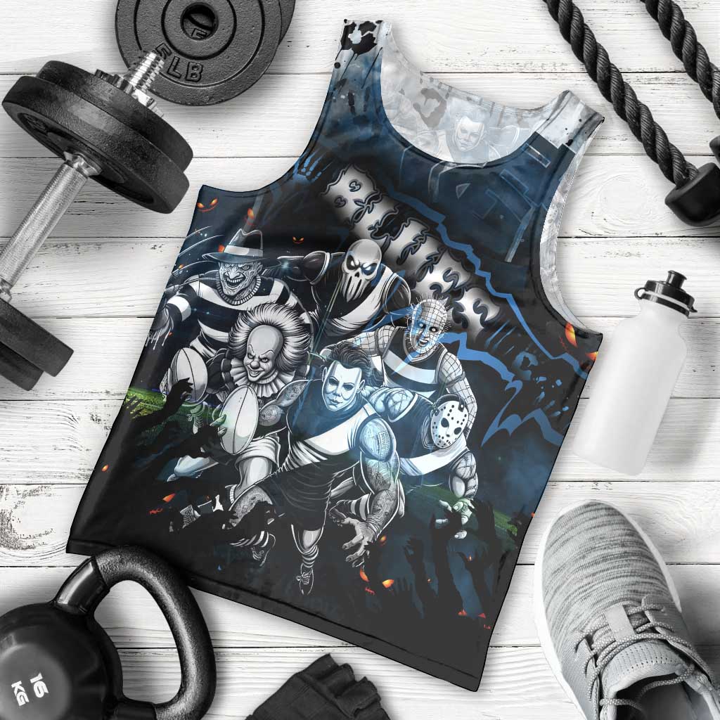 Step Into Horror Domain Blues Football Men Tank Top Halloween Horror Movie Characters - Aussie Hoodie