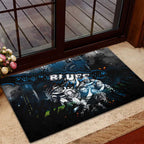 Step Into Horror Domain Blues Football Rubber Doormat Halloween Horror Movie Characters - Aussie Hoodie