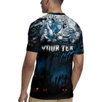 Step Into Horror Domain Blues Football Rugby Jersey Halloween Horror Movie Characters - Aussie Hoodie