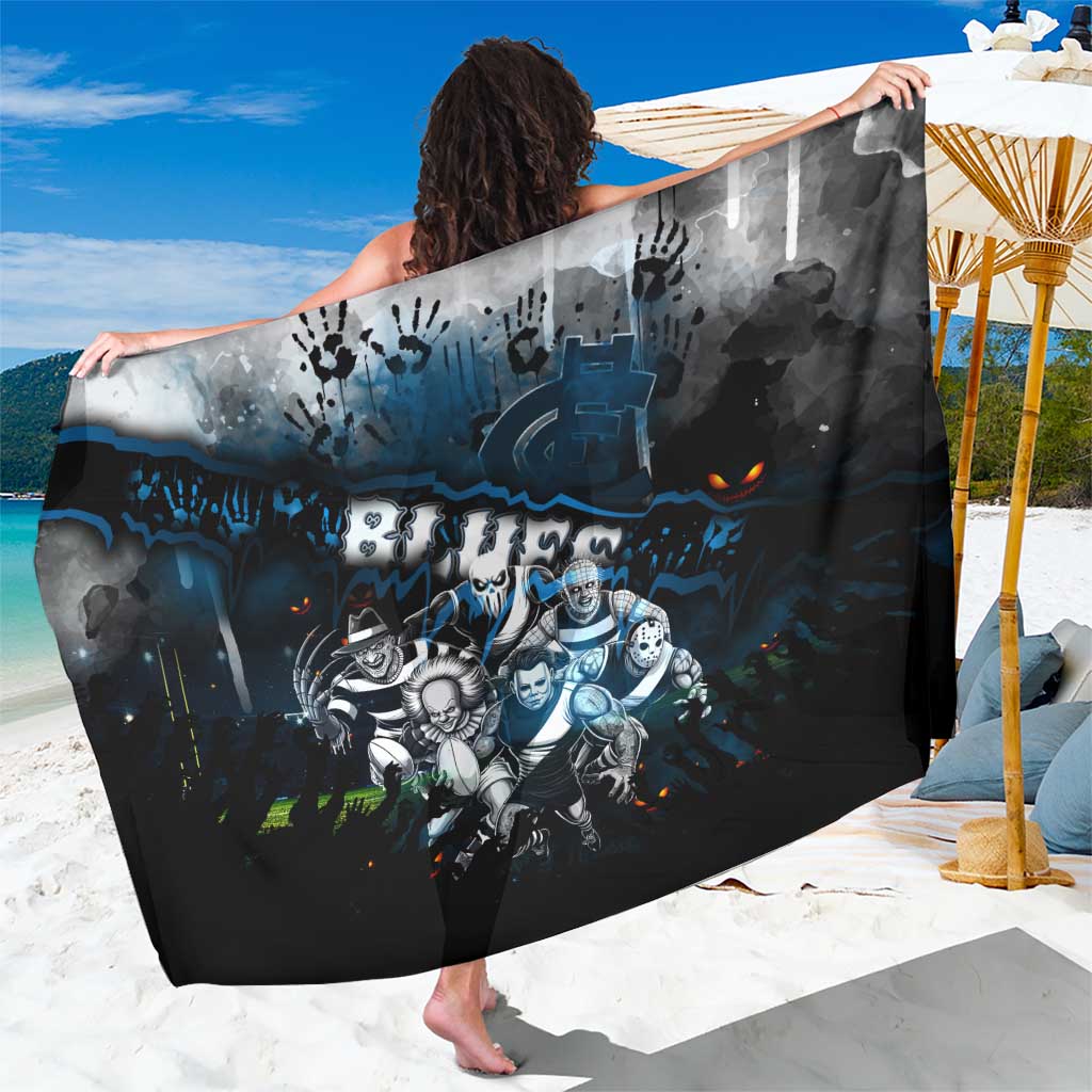 Step Into Horror Domain Blues Football Sarong Halloween Horror Movie Characters - Aussie Hoodie