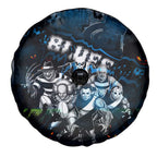 Step Into Horror Domain Blues Football Spare Tire Cover Halloween Horror Movie Characters - Aussie Hoodie
