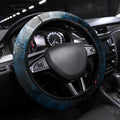 Step Into Horror Domain Blues Football Steering Wheel Cover Halloween Horror Movie Characters - Aussie Hoodie