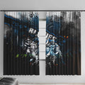 Step Into Horror Domain Blues Football Window Curtain Halloween Horror Movie Characters - Aussie Hoodie