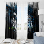 Step Into Horror Domain Blues Football Window Curtain Halloween Horror Movie Characters - Aussie Hoodie