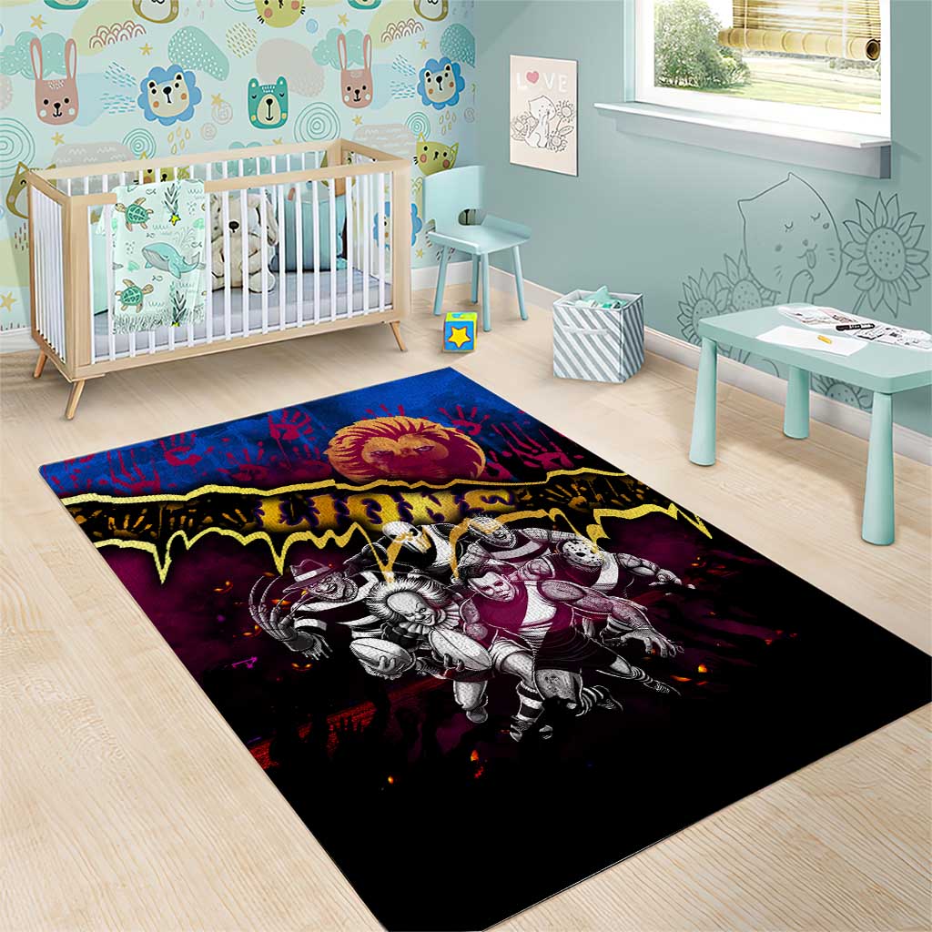 Step Into Horror Domain Lions Football Area Rug Halloween Horror Movie Characters - Aussie Hoodie