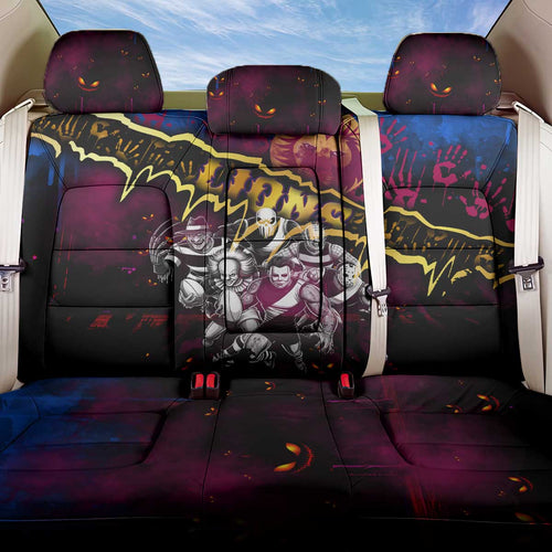 Step Into Horror Domain Lions Football Back Car Seat Cover Halloween Horror Movie Characters - Aussie Hoodie