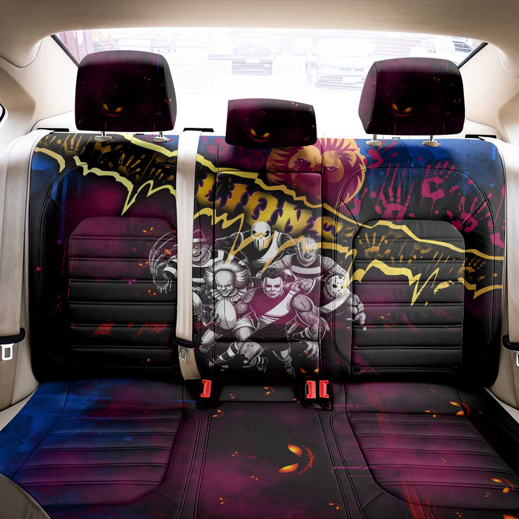 Step Into Horror Domain Lions Football Back Car Seat Cover Halloween Horror Movie Characters - Aussie Hoodie
