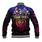 Step Into Horror Domain Lions Football Baseball Jacket Halloween Horror Movie Characters - Aussie Hoodie