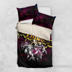 Step Into Horror Domain Lions Football Bedding Set Halloween Horror Movie Characters - Aussie Hoodie