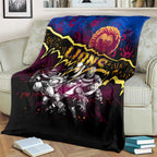 Step Into Horror Domain Lions Football Blanket Halloween Horror Movie Characters - Aussie Hoodie