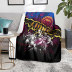 Step Into Horror Domain Lions Football Blanket Halloween Horror Movie Characters - Aussie Hoodie