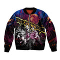 Step Into Horror Domain Lions Football Bomber Jacket Halloween Horror Movie Characters - Aussie Hoodie
