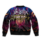Step Into Horror Domain Lions Football Bomber Jacket Halloween Horror Movie Characters - Aussie Hoodie