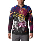 Step Into Horror Domain Lions Football Button Sweatshirt Halloween Horror Movie Characters - Aussie Hoodie