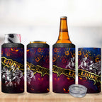 Step Into Horror Domain Lions Football 4 in 1 Can Cooler Tumbler Halloween Horror Movie Characters - Aussie Hoodie