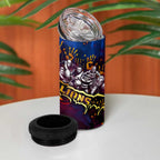 Step Into Horror Domain Lions Football 4 in 1 Can Cooler Tumbler Halloween Horror Movie Characters - Aussie Hoodie