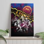 Step Into Horror Domain Lions Football Canvas Wall Art Halloween Horror Movie Characters - Aussie Hoodie