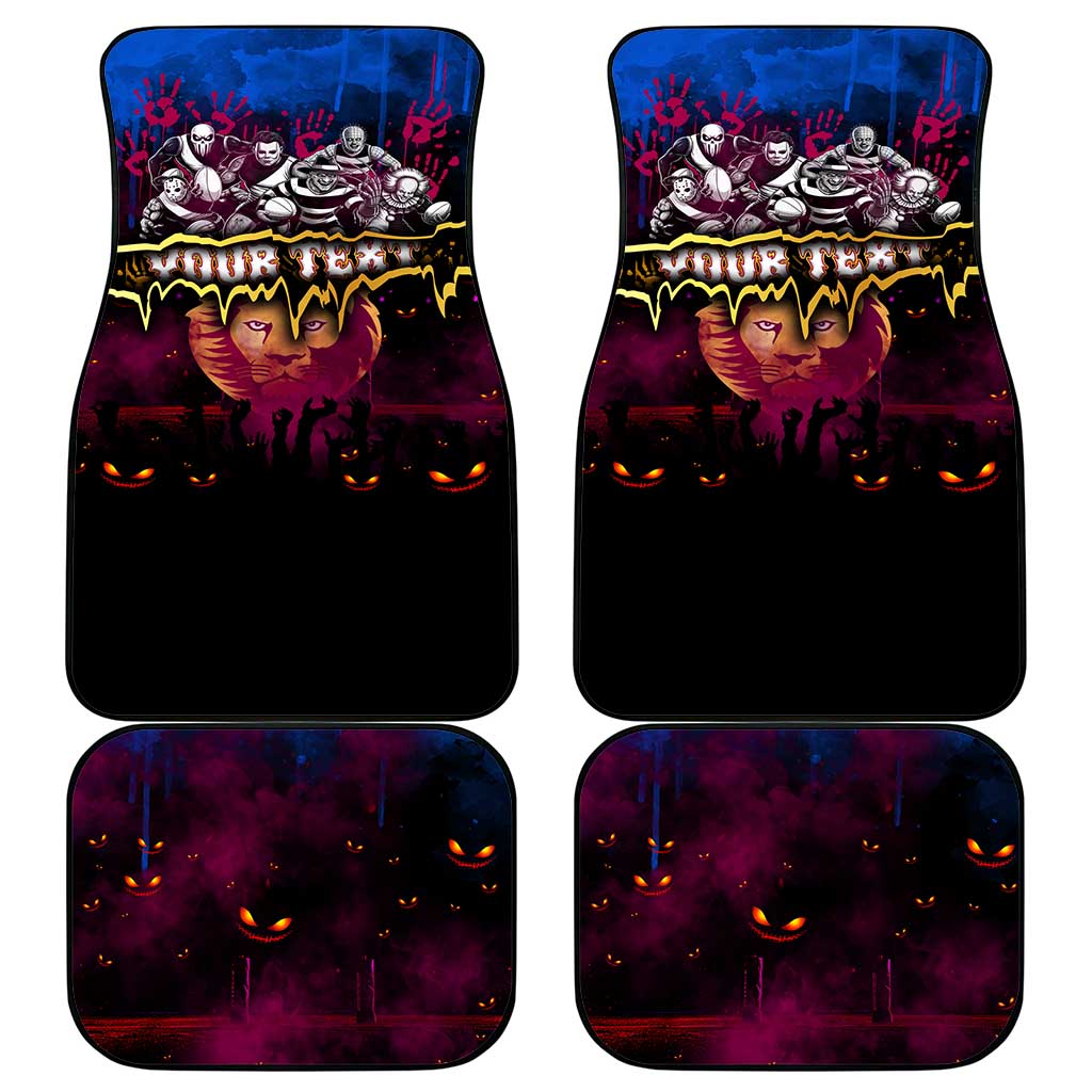Step Into Horror Domain Lions Football Car Mats Halloween Horror Movie Characters - Aussie Hoodie