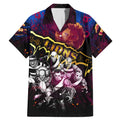 Step Into Horror Domain Lions Football Family Matching Mermaid Dress and Hawaiian Shirt Halloween Horror Movie Characters - Aussie Hoodie