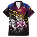 Step Into Horror Domain Lions Football Family Matching Off Shoulder Short Dress and Hawaiian Shirt Halloween Horror Movie Characters - Aussie Hoodie
