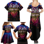 Step Into Horror Domain Lions Football Family Matching Summer Maxi Dress and Hawaiian Shirt Halloween Horror Movie Characters - Aussie Hoodie