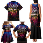 Step Into Horror Domain Lions Football Family Matching Tank Maxi Dress and Hawaiian Shirt Halloween Horror Movie Characters - Aussie Hoodie