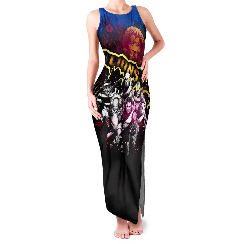 Step Into Horror Domain Lions Football Family Matching Tank Maxi Dress and Hawaiian Shirt Halloween Horror Movie Characters - Aussie Hoodie
