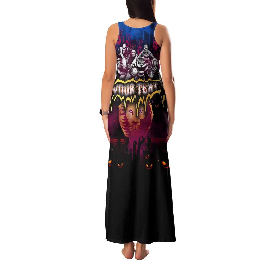 Step Into Horror Domain Lions Football Family Matching Tank Maxi Dress and Hawaiian Shirt Halloween Horror Movie Characters - Aussie Hoodie