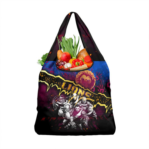 Step Into Horror Domain Lions Football Grocery Bag Halloween Horror Movie Characters - Aussie Hoodie