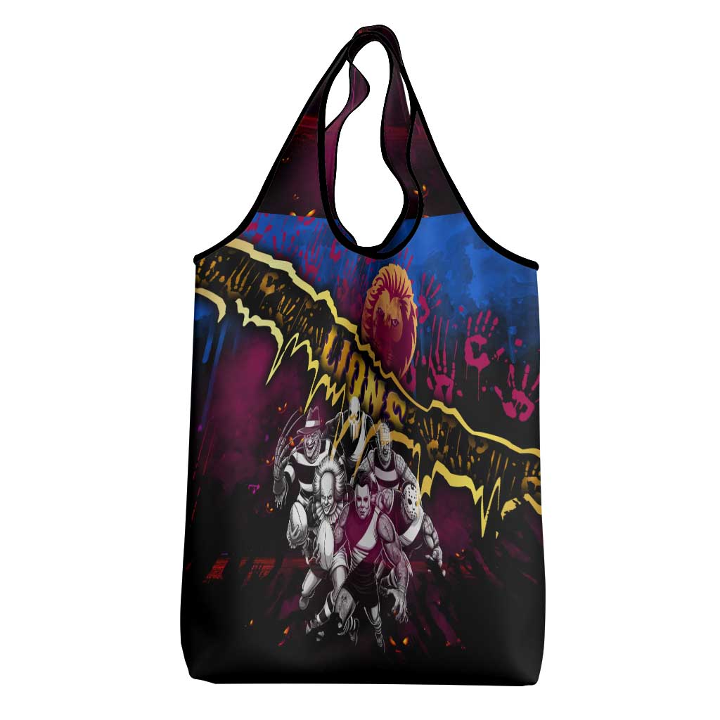 Step Into Horror Domain Lions Football Grocery Bag Halloween Horror Movie Characters - Aussie Hoodie