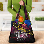 Step Into Horror Domain Lions Football Grocery Bag Halloween Horror Movie Characters - Aussie Hoodie