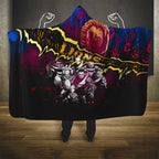 Step Into Horror Domain Lions Football Hooded Blanket Halloween Horror Movie Characters - Aussie Hoodie