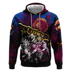 Step Into Horror Domain Lions Football Hoodie Halloween Horror Movie Characters - Aussie Hoodie