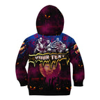 Step Into Horror Domain Lions Football Kid Hoodie Halloween Horror Movie Characters - Aussie Hoodie