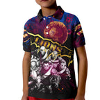 Step Into Horror Domain Lions Football Kid Polo Shirt Halloween Horror Movie Characters - Aussie Hoodie
